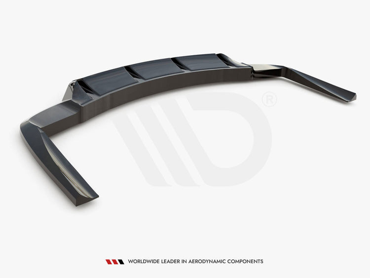 Central Rear Splitter (Vertical Bars) Mercedes-AMG CLA 45 C117 Facelift - Wayside Performance 
