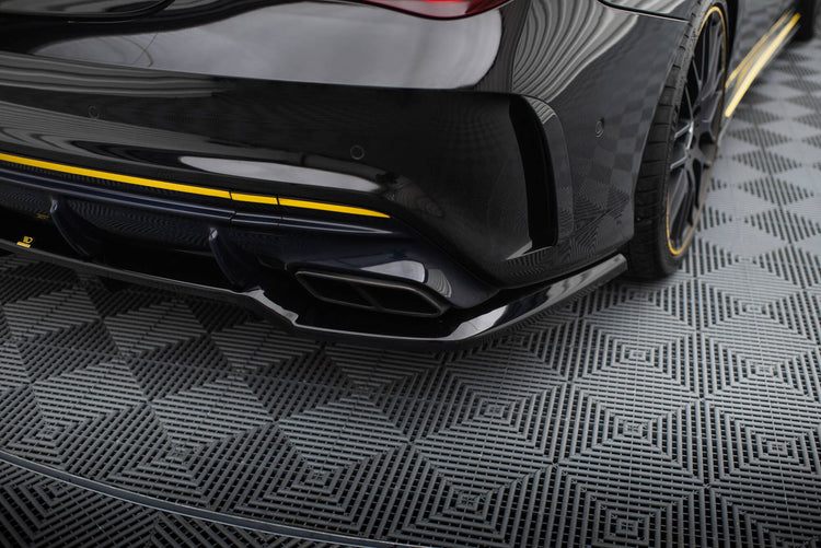 Central Rear Splitter (Vertical Bars) Mercedes-AMG CLA 45 C117 Facelift - Wayside Performance 