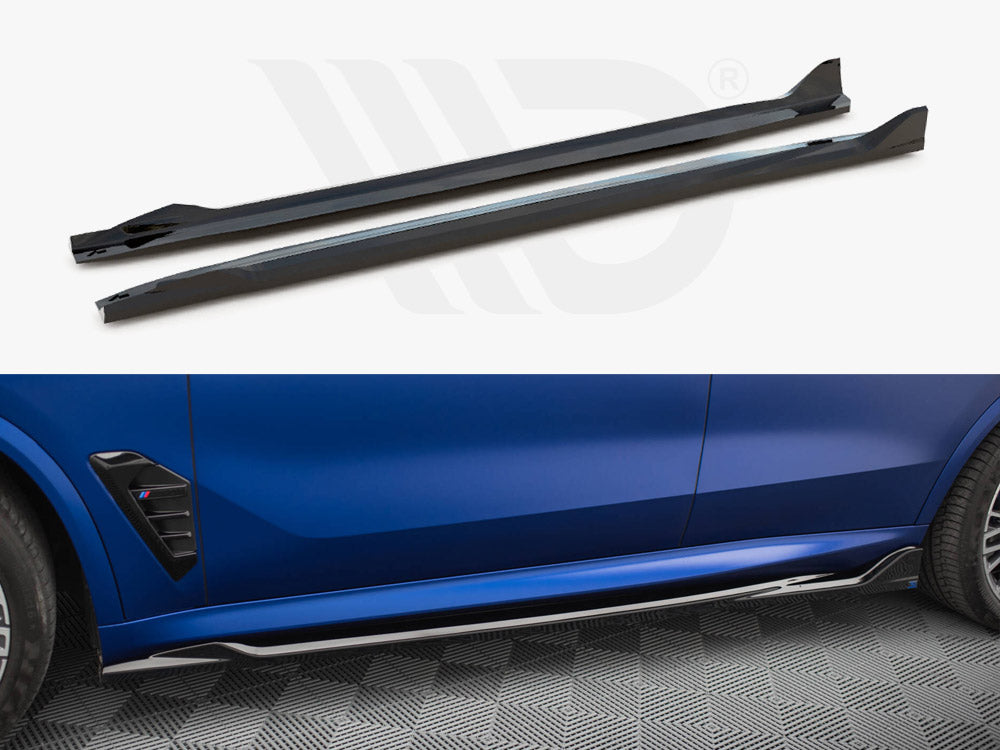 Side Skirts Diffusers V.2 BMW X5 M-Pack G05 Facelift - Wayside Performance 