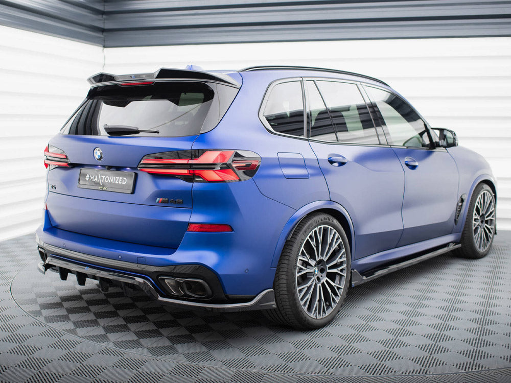 Central Rear Splitter (Vertical Bars) V.2 BMW X5 M-Pack G05 Facelift - Wayside Performance 