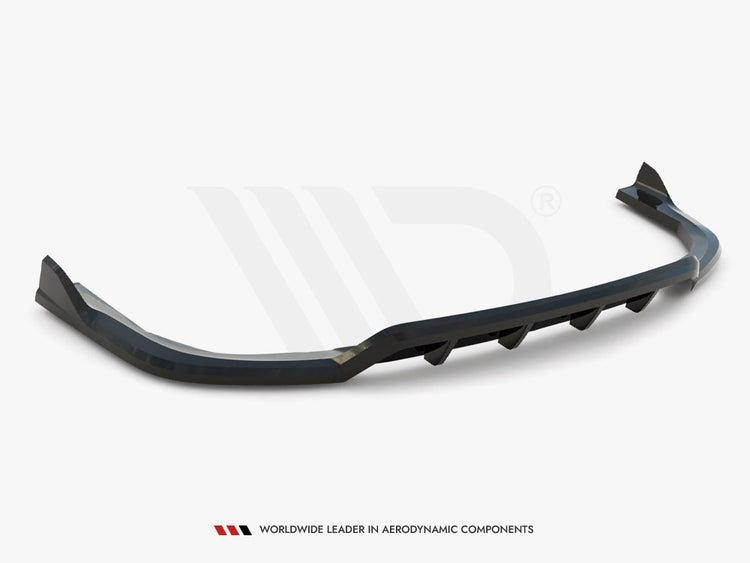 Central Rear Splitter (Vertical Bars) V.2 BMW X5 M-Pack G05 Facelift - Wayside Performance 