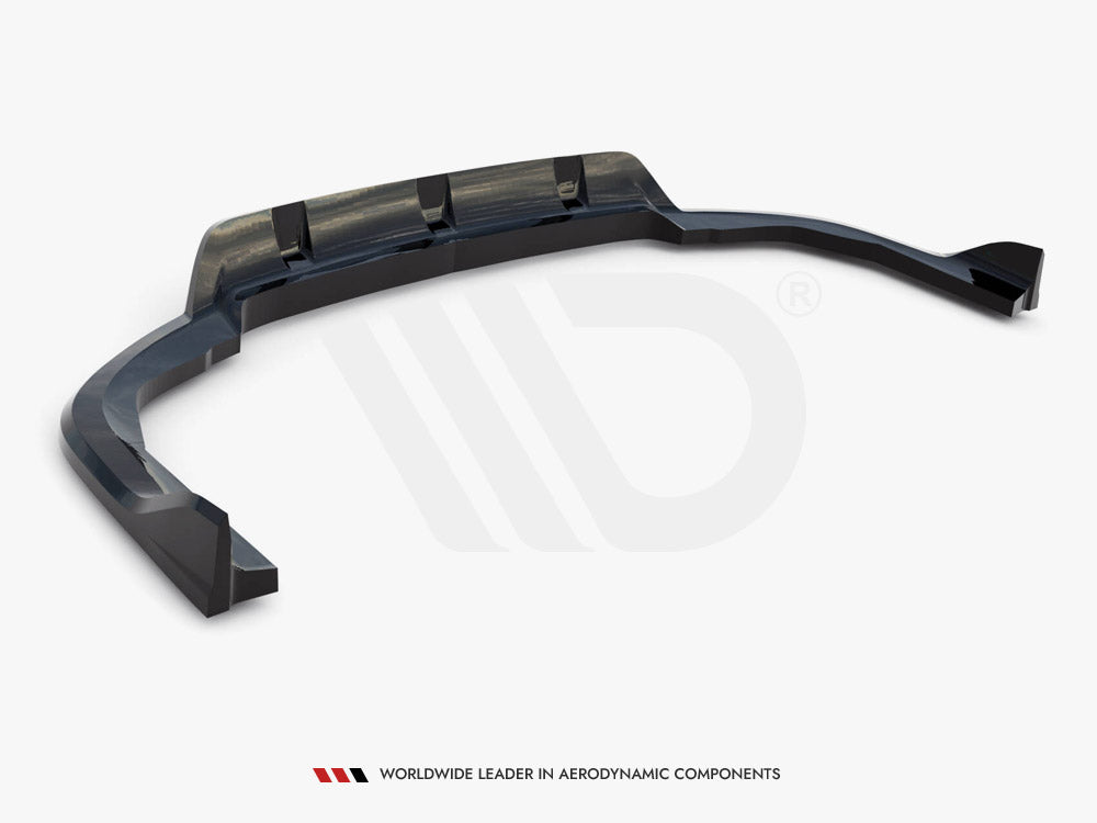Central Rear Splitter (Vertical Bars) V.2 BMW X5 M-Pack G05 Facelift - Wayside Performance 