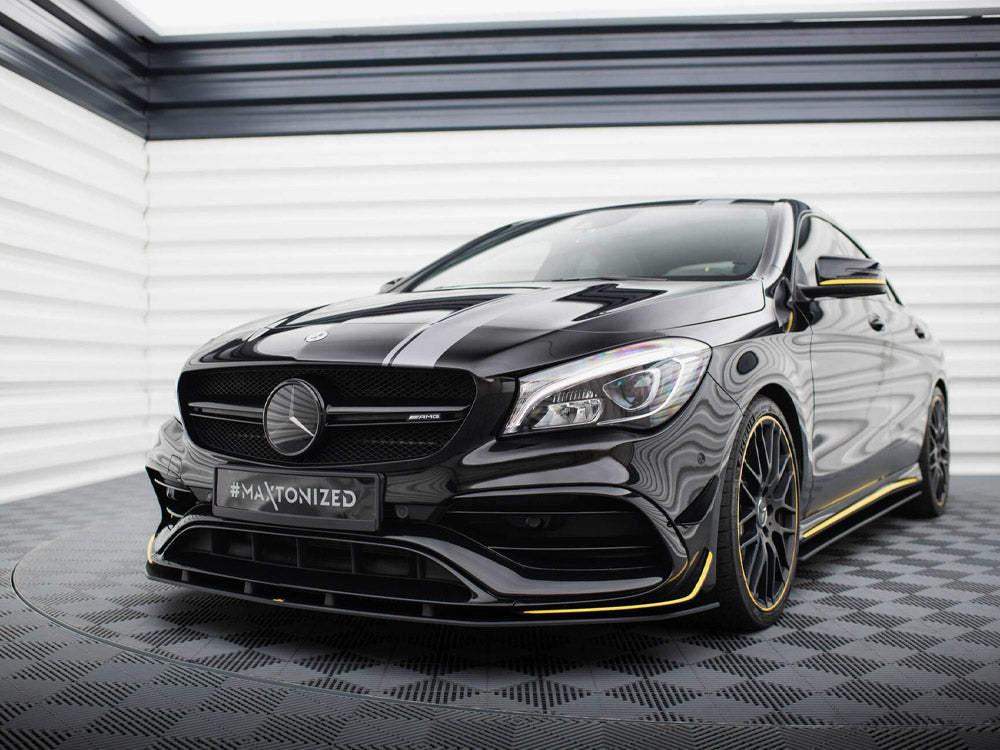 Street PRO Front Splitter Mercedes-AMG CLA 45 Aero C117 Facelift - Wayside Performance 
