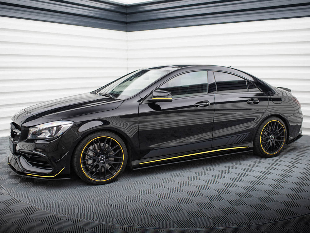 Street PRO Side Skirts Diffusers Mercedes-AMG CLA 45 C117 Facelift - Wayside Performance 