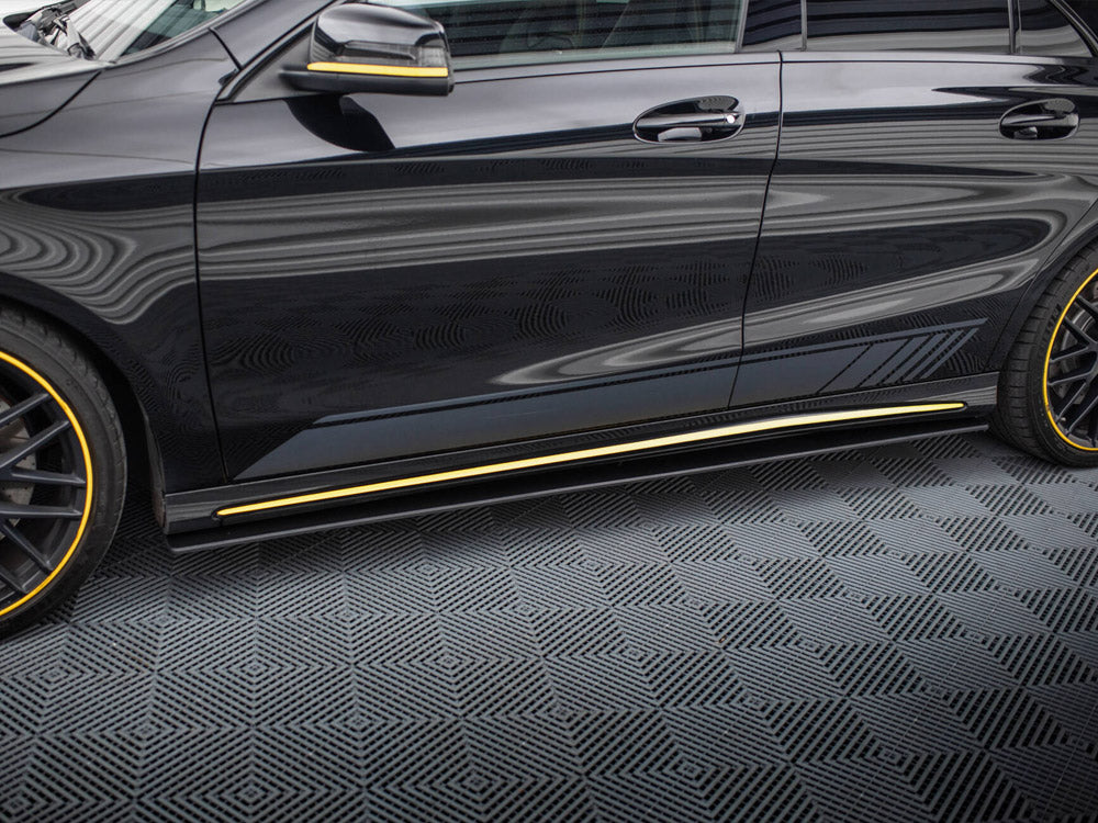 Street PRO Side Skirts Diffusers Mercedes-AMG CLA 45 C117 Facelift - Wayside Performance 