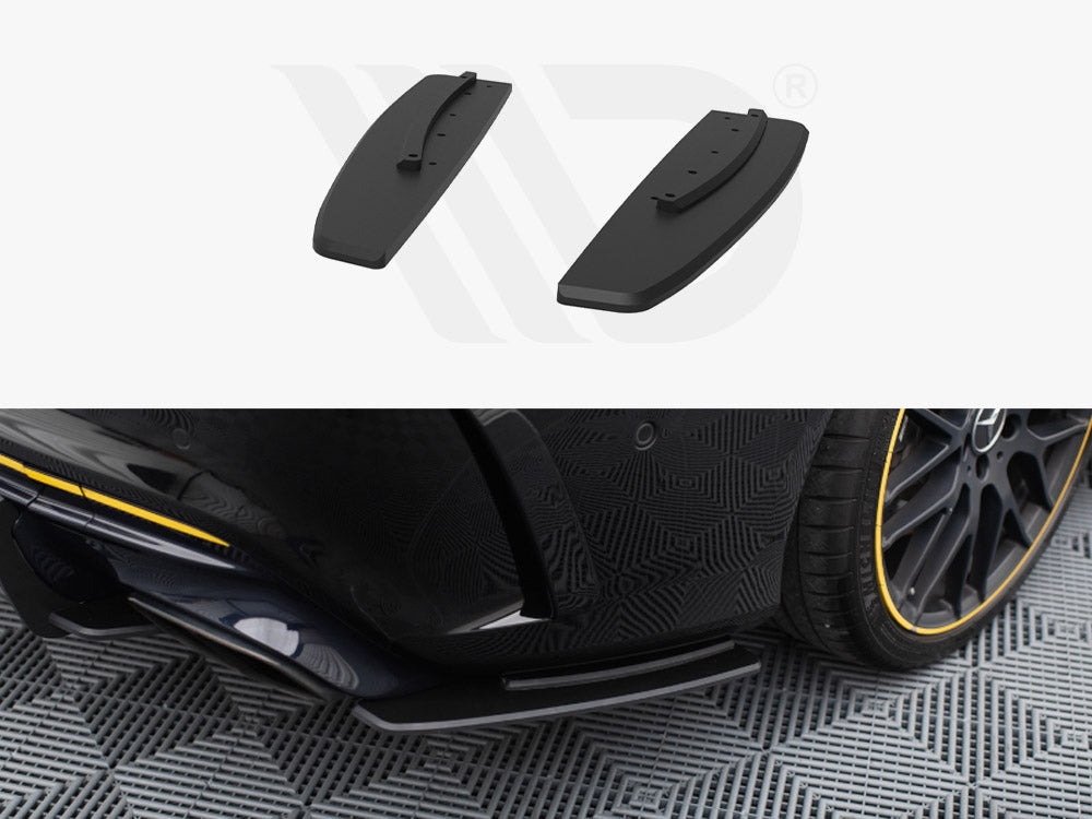 Street Pro Rear Side Splitters Mercedes-AMG CLA 45 C117 Facelift - Wayside Performance 