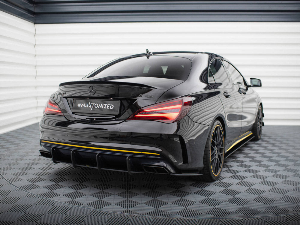 Street Pro Rear Side Splitters Mercedes-AMG CLA 45 C117 Facelift - Wayside Performance 