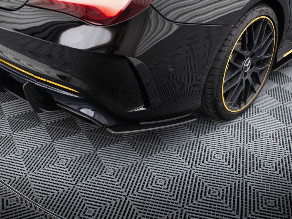 Street Pro Rear Side Splitters Mercedes-AMG CLA 45 C117 Facelift - Wayside Performance 