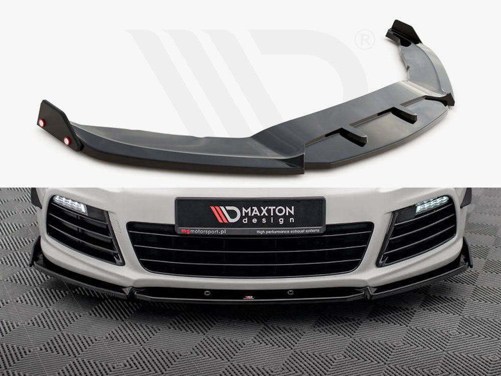 Front Splitter V.3 + Flaps Volkswagen Scirocco R Mk3 - Wayside Performance 
