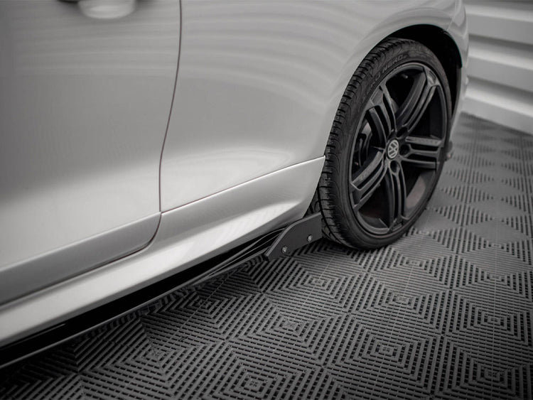 Side Skirts Diffusers V.2 + Flaps Volkswagen Scirocco R Mk3 - Wayside Performance 
