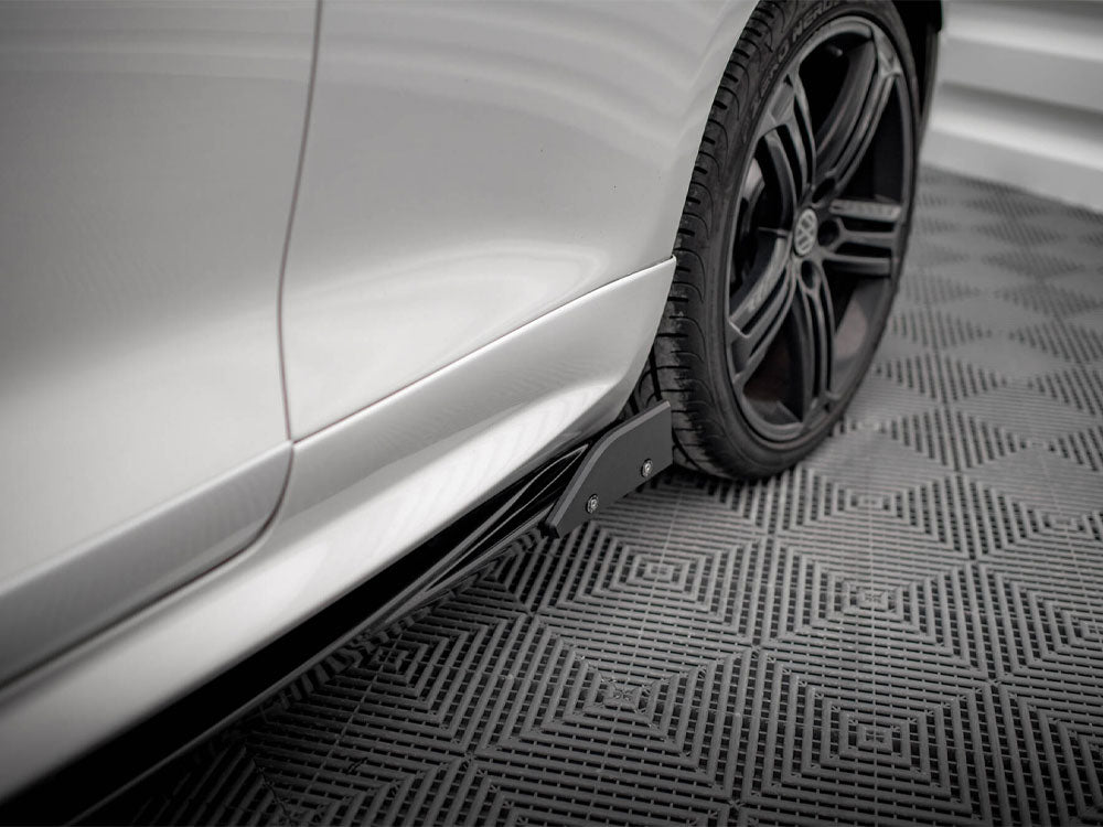 Side Skirts Diffusers V.2 + Flaps Volkswagen Scirocco R Mk3 - Wayside Performance 