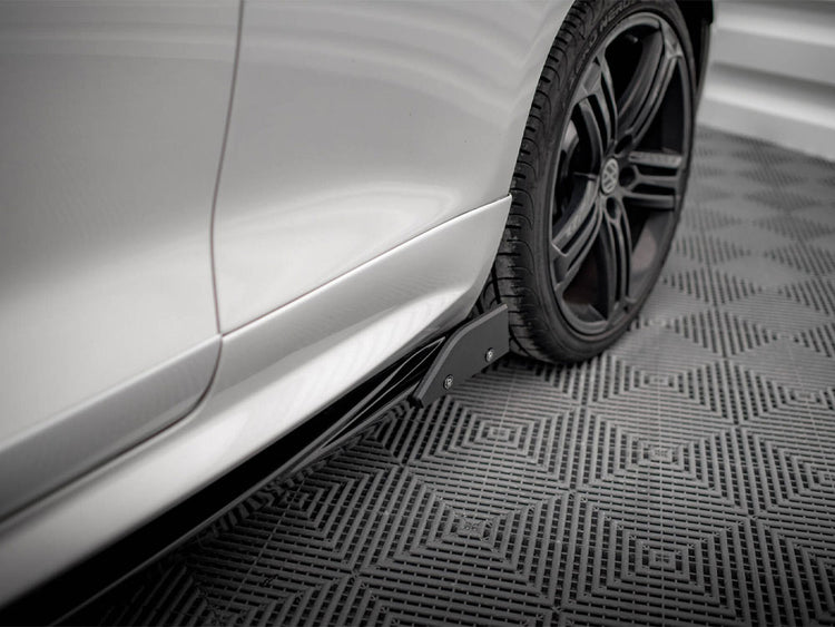Side Skirts Diffusers V.2 + Flaps Volkswagen Scirocco R Mk3 - Wayside Performance 
