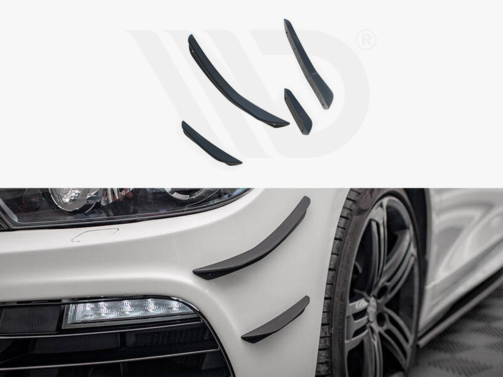 Front Bumper Wings (Canards) Volkswagen Scirocco R Mk3 - Wayside Performance 