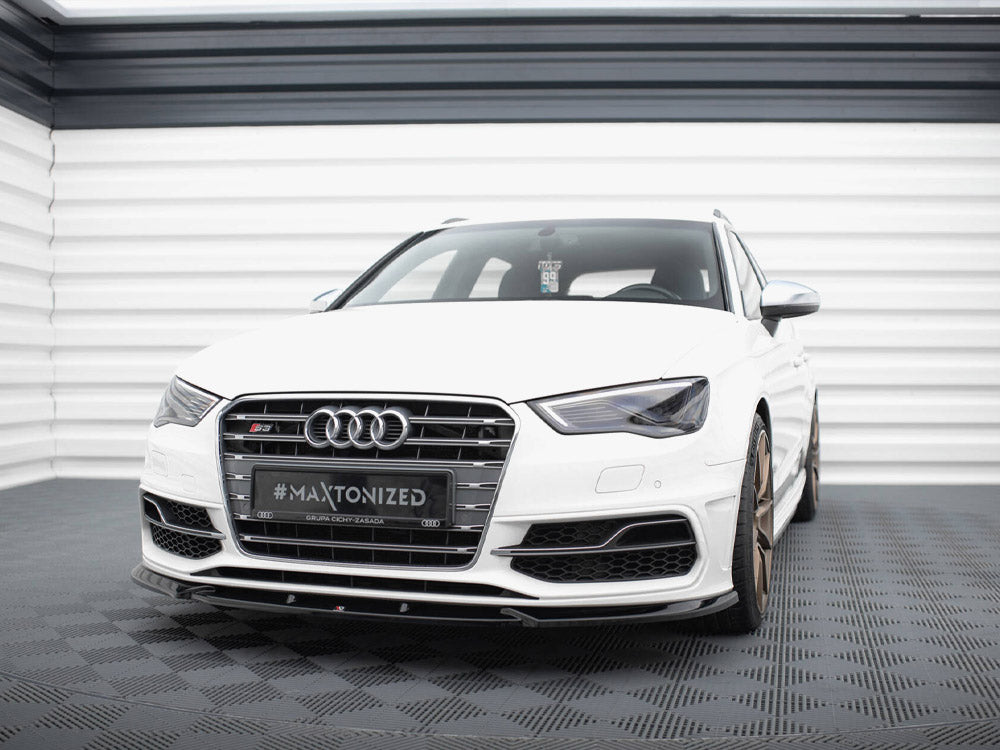 Front Splitter V.2 Audi S3 / A3 S-Line Sportback / Hatchback 8V - Wayside Performance 