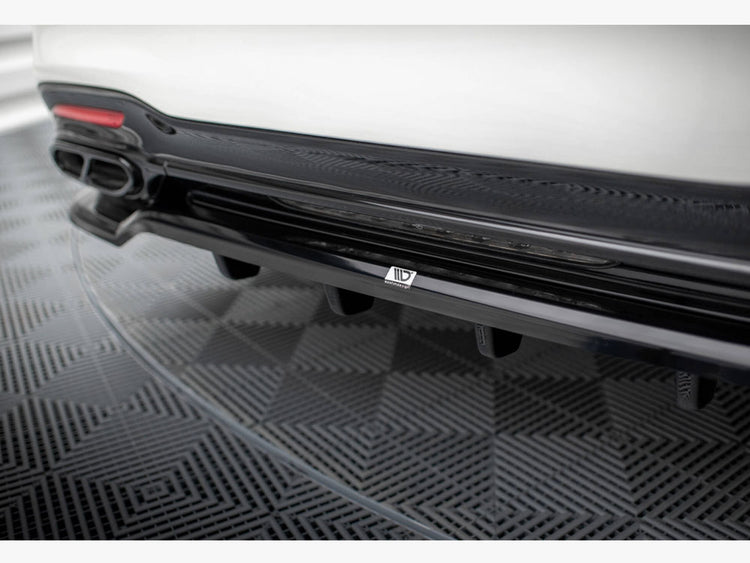 Central Rear Splitter (Vertical Bars) Mercedes-Benz S AMG-Line W222 Facelift - Wayside Performance 