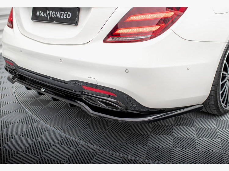 Central Rear Splitter (Vertical Bars) Mercedes-Benz S AMG-Line W222 Facelift - Wayside Performance 