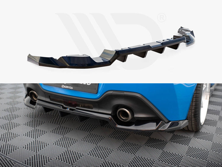 Central Rear Splitter (Vertical Bars) V.1 Toyota GR86 Mk1 - Wayside Performance 