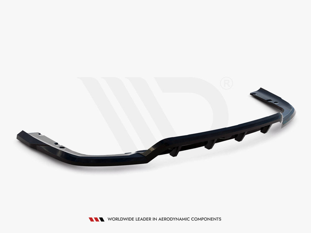 Central Rear Splitter (Vertical Bars) V.1 BMW X6 M-Pack G06 Facelift - Wayside Performance 