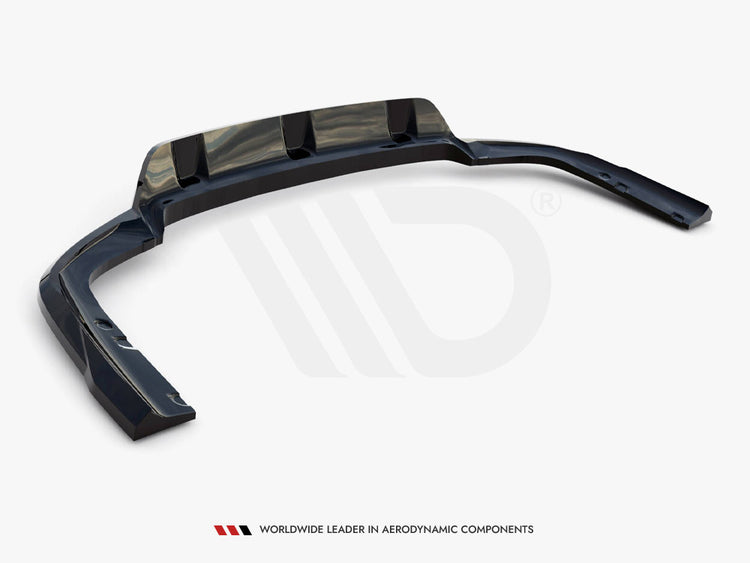 Central Rear Splitter (Vertical Bars) V.1 BMW X6 M-Pack G06 Facelift - Wayside Performance 
