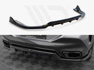 Central Rear Splitter (Vertical Bars) V.2 BMW X6 M-Pack G06 Facelift - Wayside Performance 