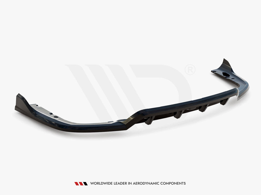 Central Rear Splitter (Vertical Bars) V.2 BMW X6 M-Pack G06 Facelift - Wayside Performance 