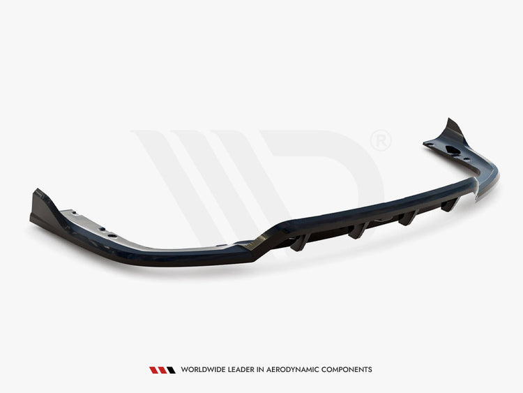 Central Rear Splitter (Vertical Bars) V.2 BMW X6 M-Pack G06 Facelift - Wayside Performance 