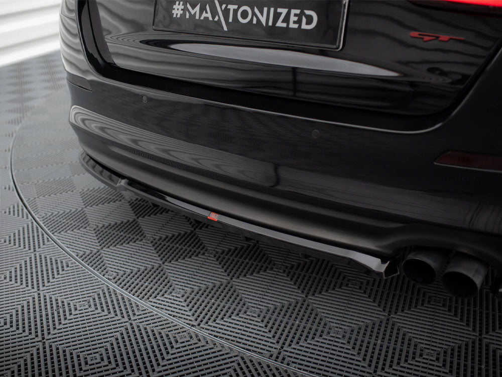 Central Rear Splitter (Vertical Bars) Kia Optima Mk3 - Wayside Performance 