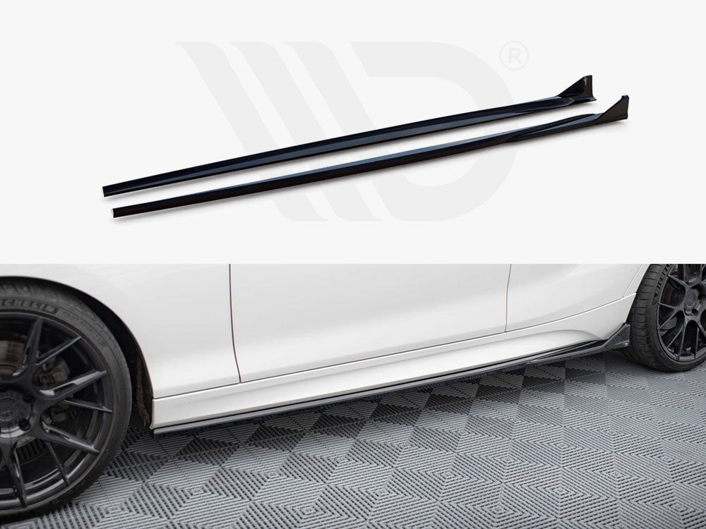 Side Skirts Diffusers V.3 CSL Look BMW 1 M-Pack / M140i F20 Facelift - Wayside Performance 