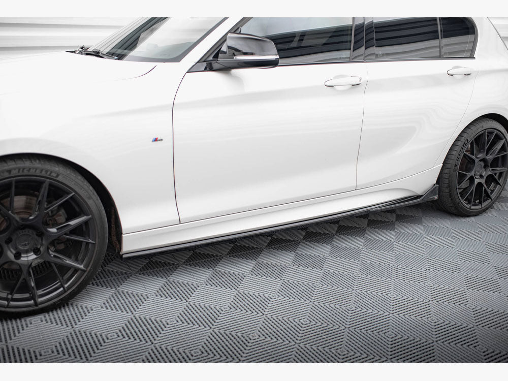 Side Skirts Diffusers V.3 CSL Look BMW 1 M-Pack / M140i F20 Facelift - Wayside Performance 