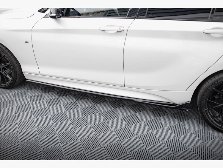 Side Skirts Diffusers V.3 CSL Look BMW 1 M-Pack / M140i F20 Facelift - Wayside Performance 