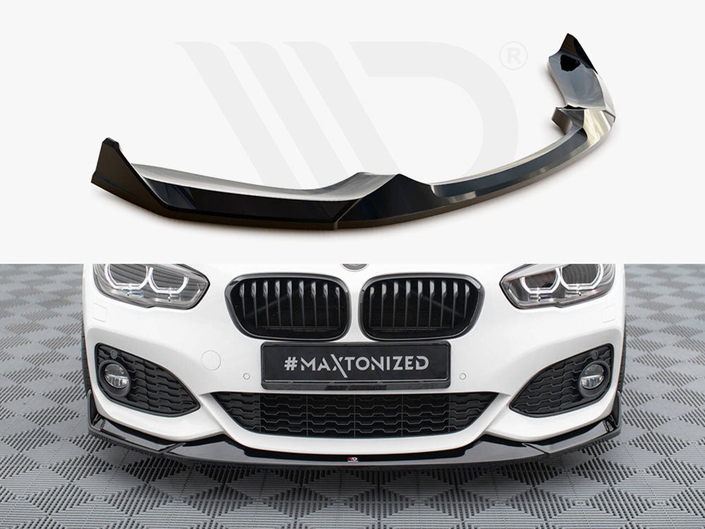 Front Splitter V.4 CSL Look BMW 1 M-Pack / M140i F20 Facelift - Wayside Performance 