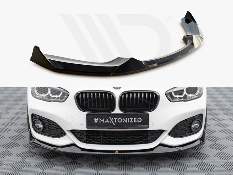 Front Splitter V.4 CSL Look BMW 1 M-Pack / M140i F20 Facelift - Wayside Performance 