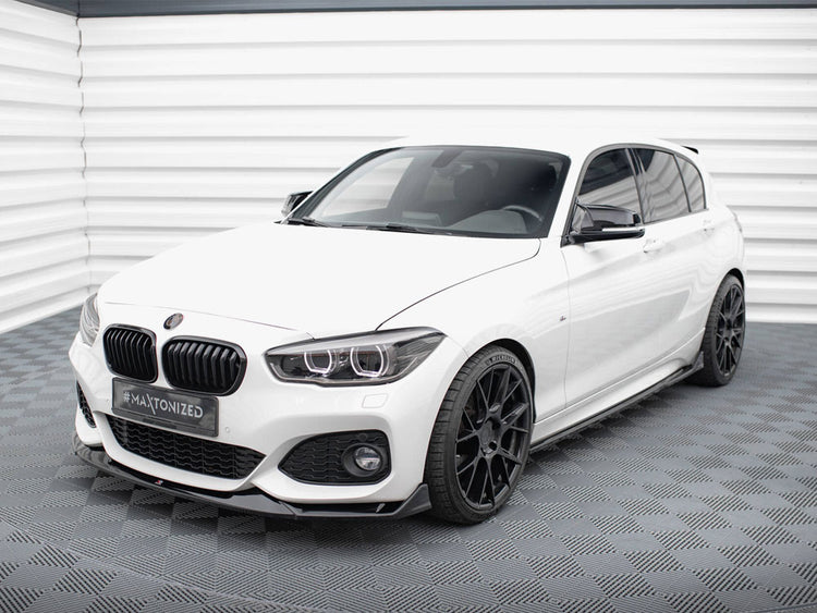 Front Splitter V.4 CSL Look BMW 1 M-Pack / M140i F20 Facelift - Wayside Performance 