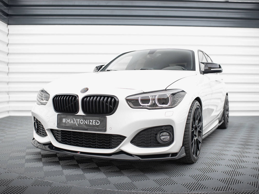 Front Splitter V.4 CSL Look BMW 1 M-Pack / M140i F20 Facelift - Wayside Performance 