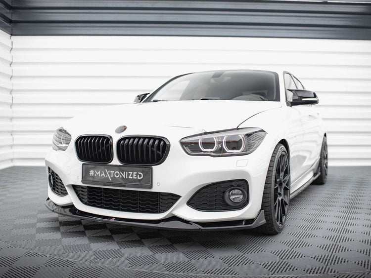 Front Splitter V.4 CSL Look BMW 1 M-Pack / M140i F20 Facelift - Wayside Performance 