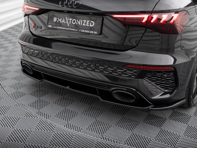 Central Rear Splitter Audi RS3 Sportback 8Y - Wayside Performance 