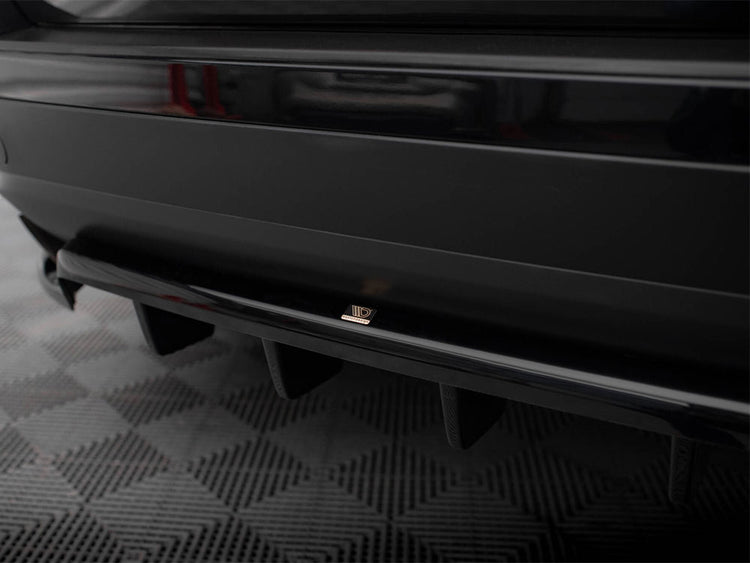 Central Rear Splitter (Vertical Bars) Volkswagen Touareg Mk2 - Wayside Performance 