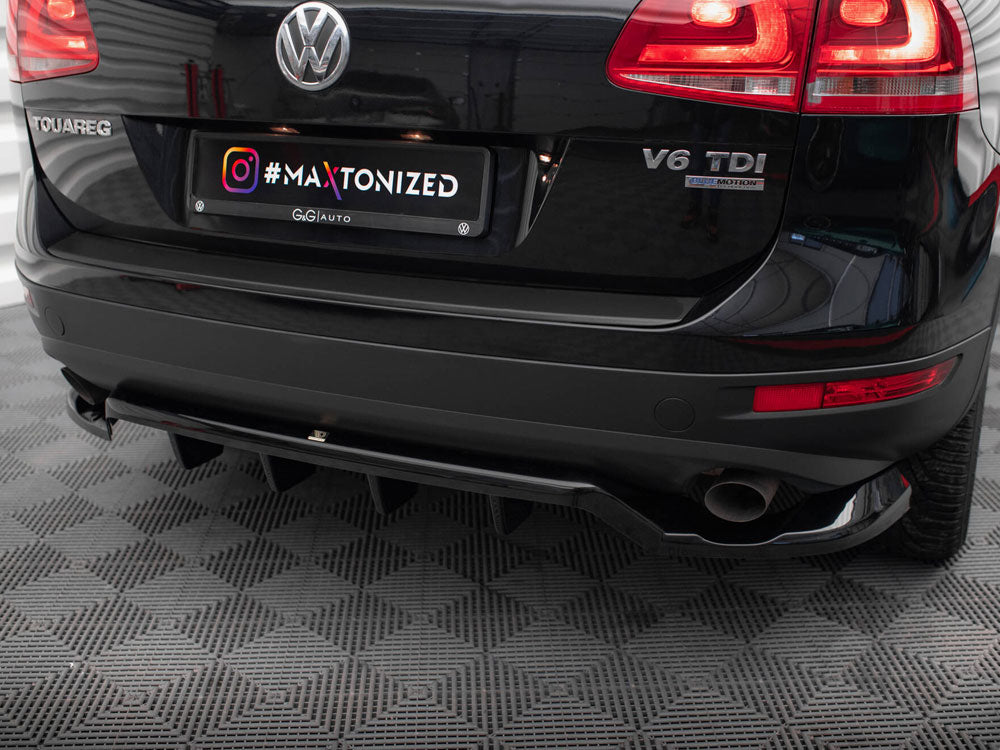 Central Rear Splitter (Vertical Bars) Volkswagen Touareg Mk2 - Wayside Performance 