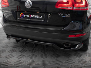 Central Rear Splitter (Vertical Bars) Volkswagen Touareg Mk2 - Wayside Performance 