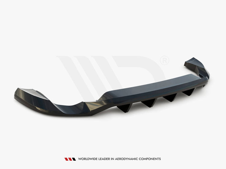 Central Rear Splitter (Vertical Bars) Volkswagen Touareg Mk2 - Wayside Performance 