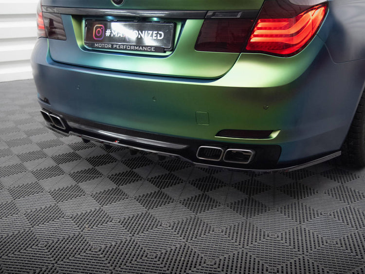 Central Rear Splitter (Vertical Bars) BMW 7 F01 - Wayside Performance 