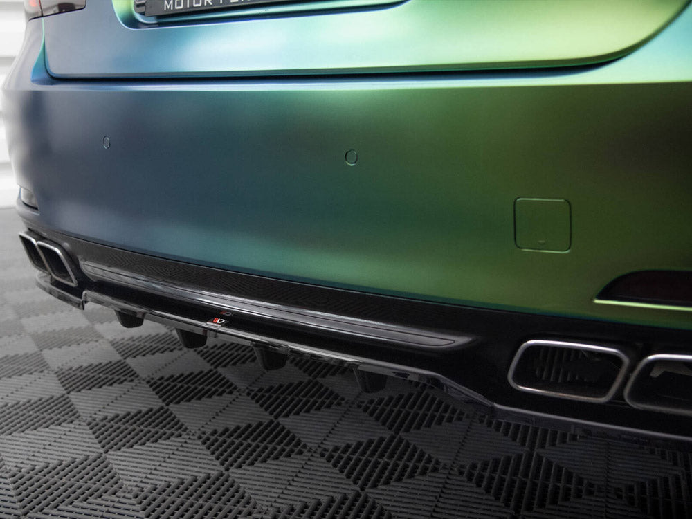 Central Rear Splitter (Vertical Bars) BMW 7 F01 - Wayside Performance 