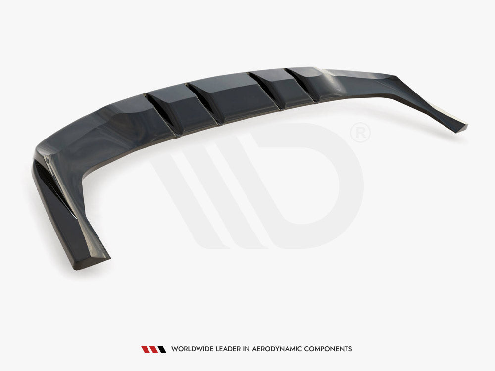 Central Rear Splitter (Vertical Bars) Mercedes GLE Coupe AMG Line C167 - Wayside Performance 