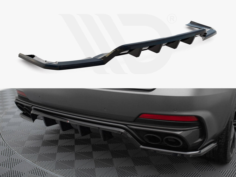 Central Rear Splitter (Vertical Bars) Maserati Levante Trofeo Mk1 - Wayside Performance 