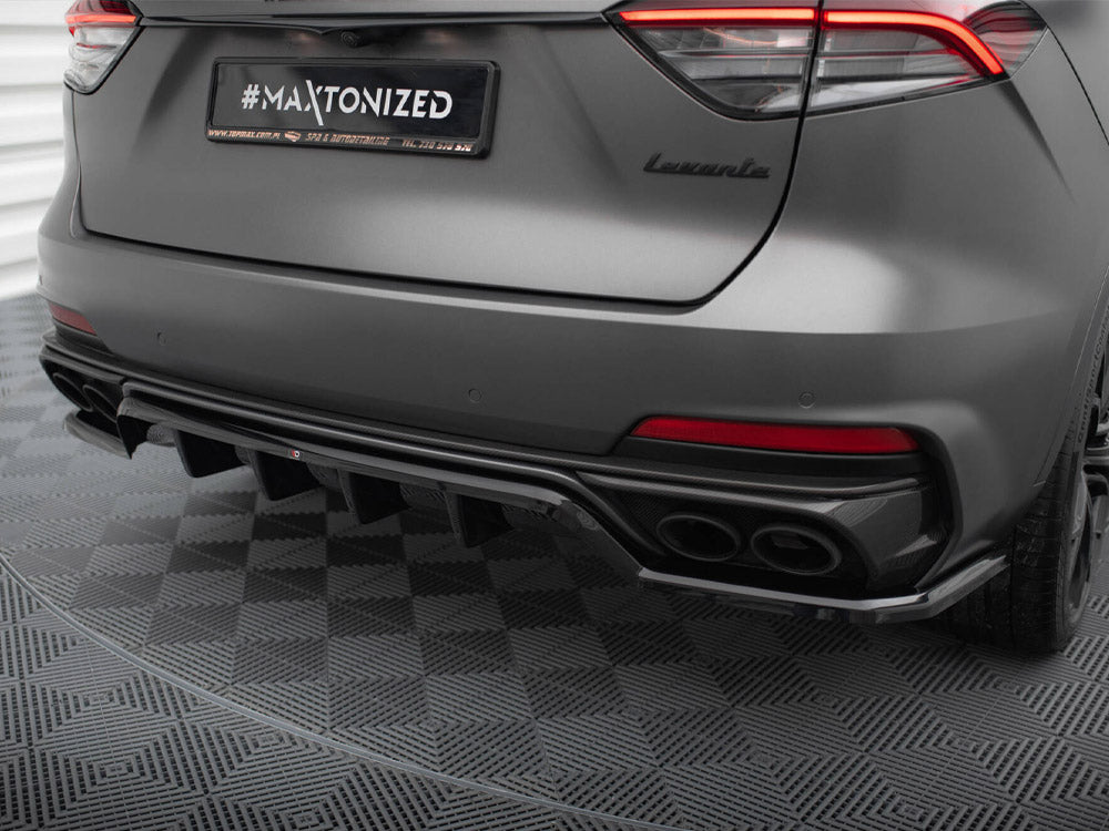 Central Rear Splitter (Vertical Bars) Maserati Levante Trofeo Mk1 - Wayside Performance 