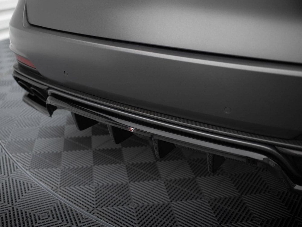 Central Rear Splitter (Vertical Bars) Maserati Levante Trofeo Mk1 - Wayside Performance 