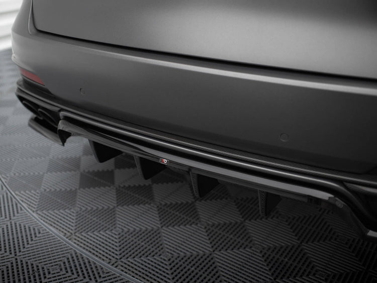 Central Rear Splitter (Vertical Bars) Maserati Levante Trofeo Mk1 - Wayside Performance 
