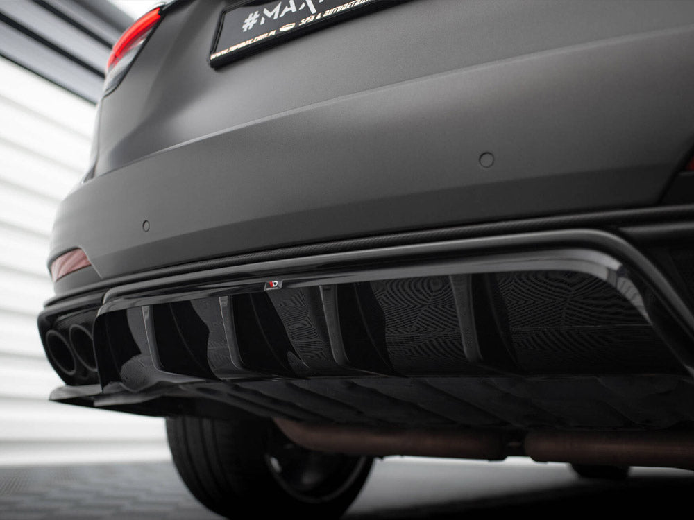 Central Rear Splitter (Vertical Bars) Maserati Levante Trofeo Mk1 - Wayside Performance 