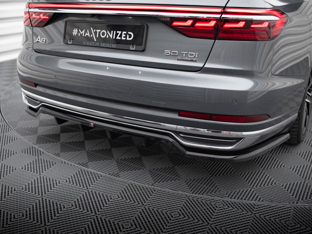 Central Rear Splitter (Vertical Bars) Audi A8 D5 - Wayside Performance 