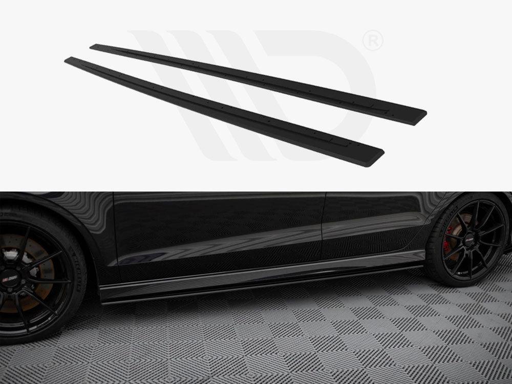 Street PRO Side Skirts Diffusers Audi RS3 Sedan 8V Facelift - Wayside Performance